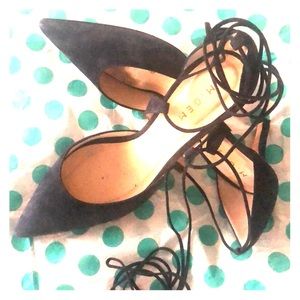 M. Gemi suede navy blue heel